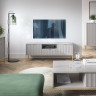 Стол журнальный Perfect Home Nova с 2 ящиками и золотыми ножками L104 Серый