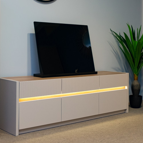 Комплект в гостиную Forte OAK SQUERE OSQT031B из 4-х элементов песочный - дуб маувелла