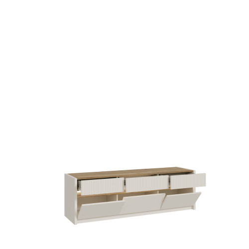 Комплект в гостиную Forte OAK SQUERE OSQT031B из 4-х элементов песочный - дуб маувелла