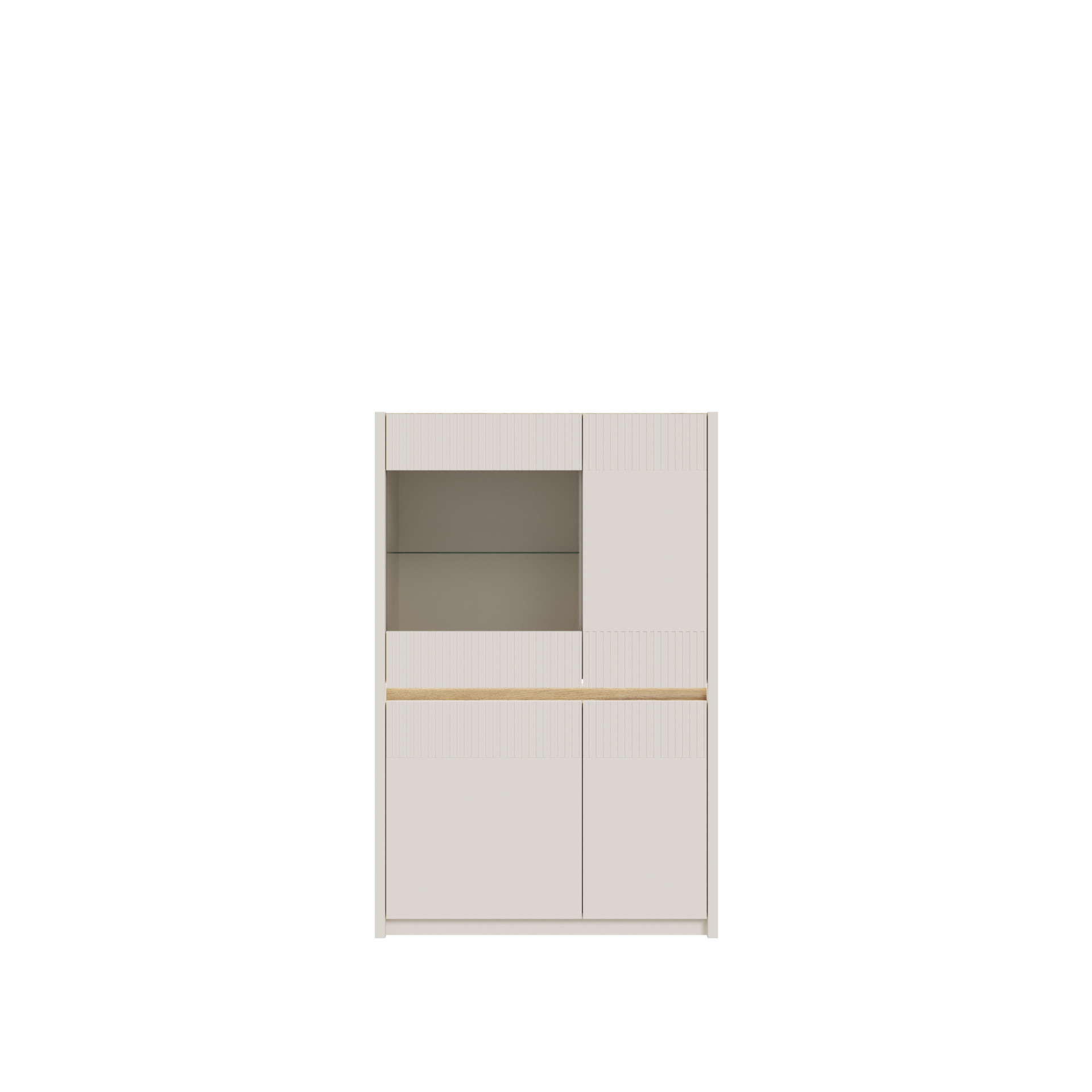Комплект в гостиную Forte OAK SQUERE OSQT031B из 4-х элементов песочный - дуб маувелла