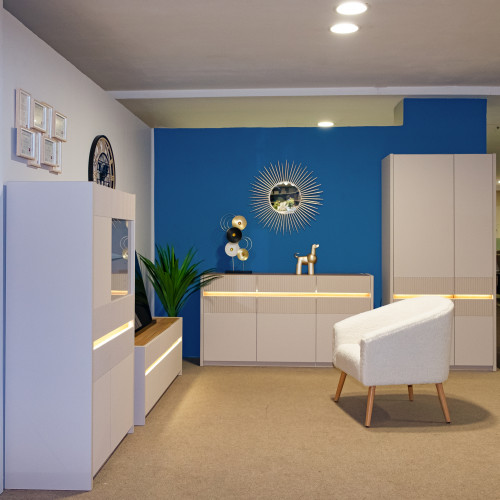 Комплект в гостиную Forte OAK SQUERE OSQT031B из 4-х элементов песочный - дуб маувелла