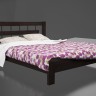 Кровать двуспальная деревянная KMP- Такка