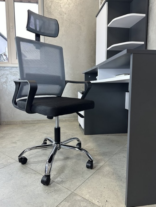 Кресло офисное компьютерное Perfect Home OC-8330M Серый