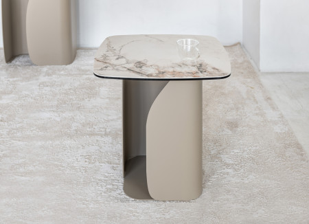 Стол кофейный VTR- Кристиано (аврора голд/бежевый)