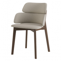 Стул обеденный LVK- Swan (Свон)массив ясеня (темный орех)   