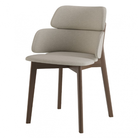 Стул обеденный LVK- Swan (Свон)массив ясеня (темный орех)   