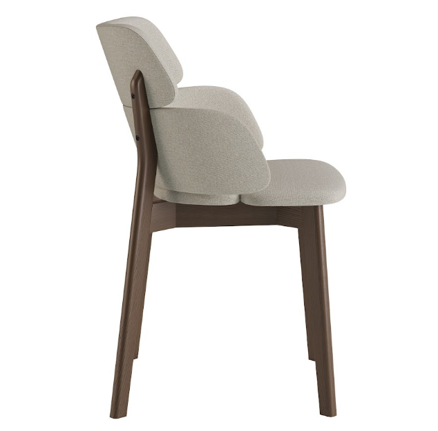 Стул обеденный LVK- Swan (Свон)массив ясеня (темный орех)   