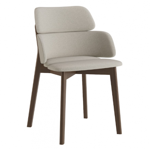 Стул обеденный LVK- Swan (Свон)массив ясеня (темный орех)   