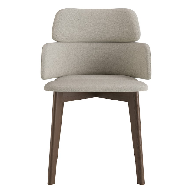 Стул обеденный LVK- Swan (Свон)массив ясеня (темный орех)   