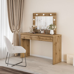 Туалетный столик с зеркалом Helvetia EVA 24N0NX49 (дуб вотан)