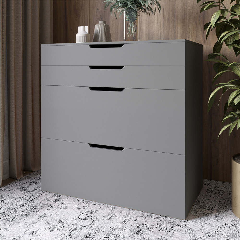 Комод-трюмо с зеркалом, нишей под сиденьем и ящиком LION- Азия Антрацит (LION-041662)