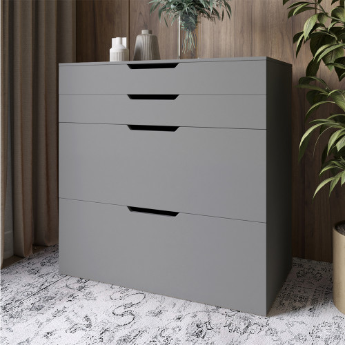 Комод-трюмо с зеркалом, нишей под сиденьем и ящиком LION- Азия Антрацит (LION-041662)