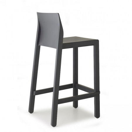 Стул полубарный пластиковый VLL- SCAB KATE антрацит