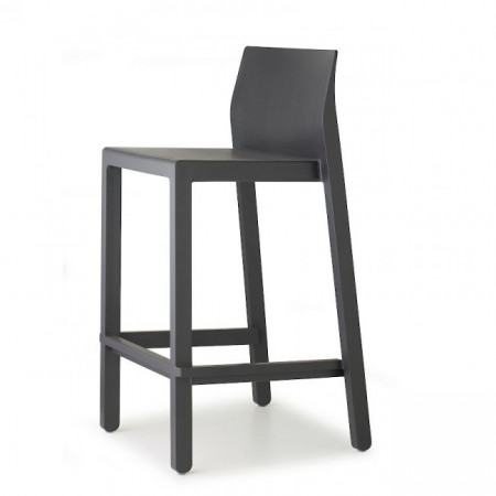 Стул полубарный пластиковый VLL- SCAB KATE антрацит