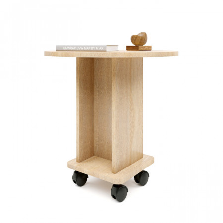 Стол журнальный на колесах EVR- Визит дуб Сонома