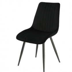 Стул обеденный INI- ALVIS черный каркас/ серый, черный