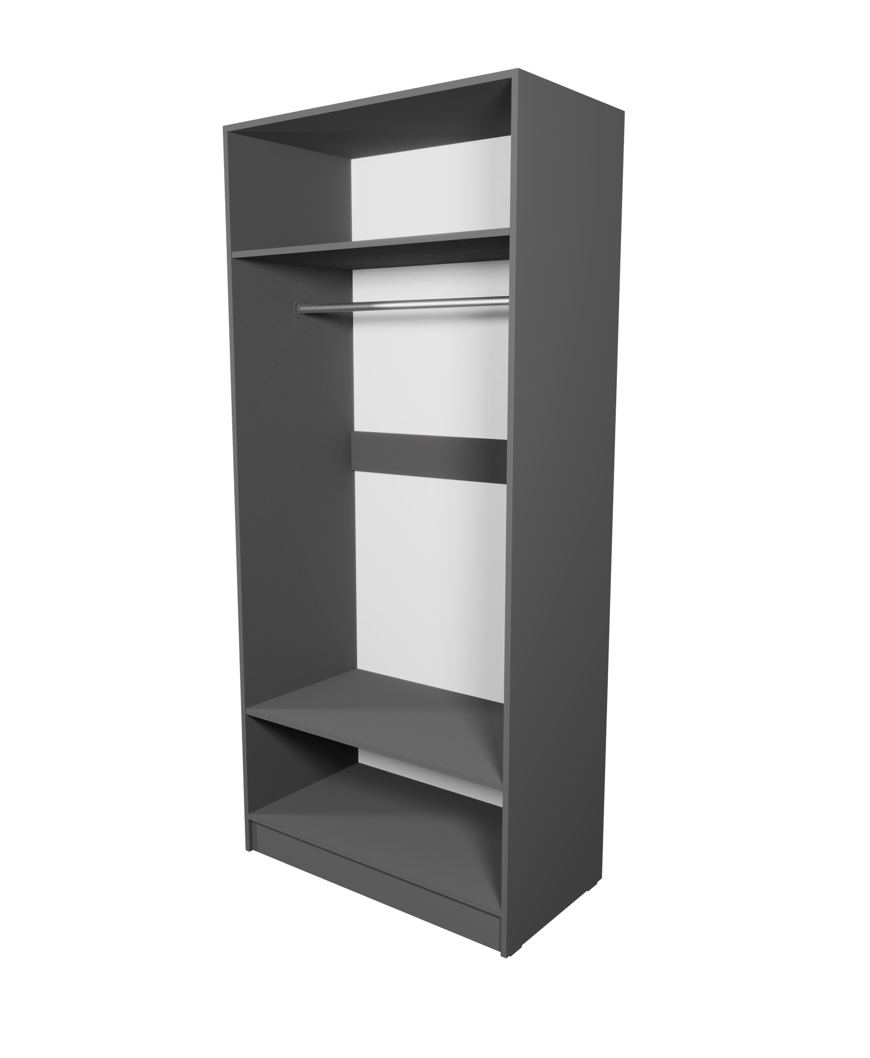 Шкаф на 2 двери ViA- APC А-2 (серый)