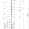 Шкаф 240х100х52 cм KOD- ШК-100 ящ 2,4