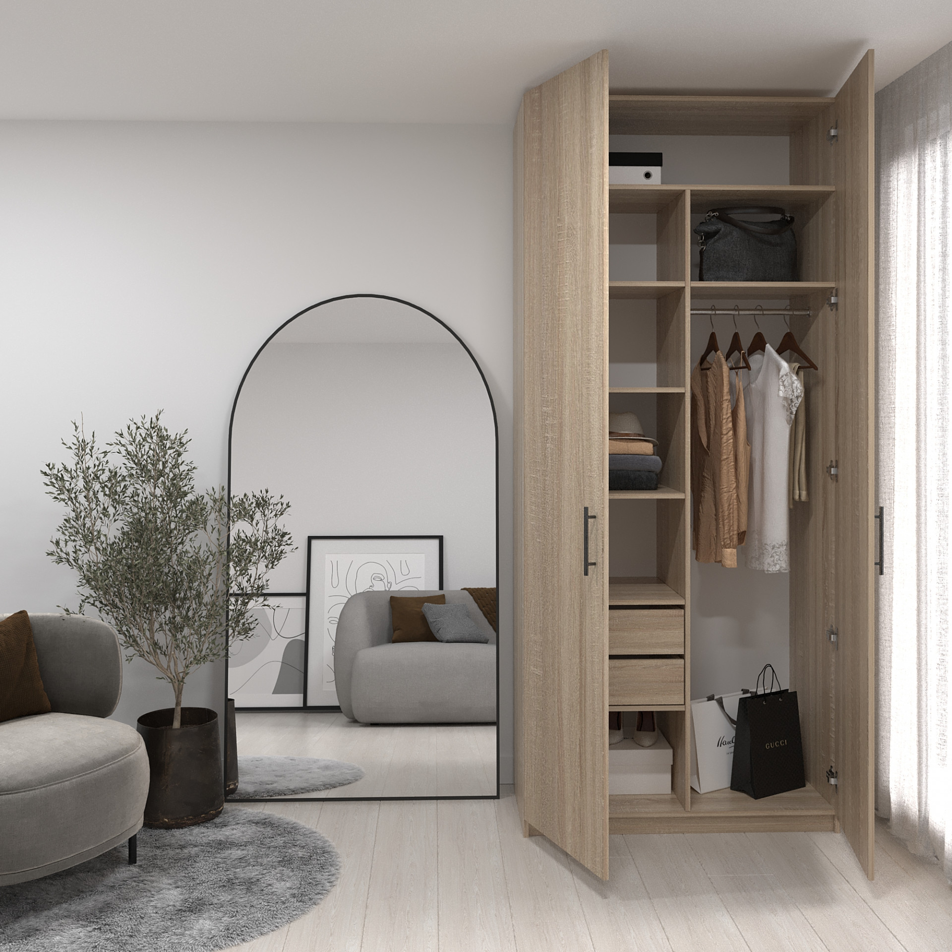 Шкаф 240х100х52 cм KOD- ШК-100 ящ 2,4