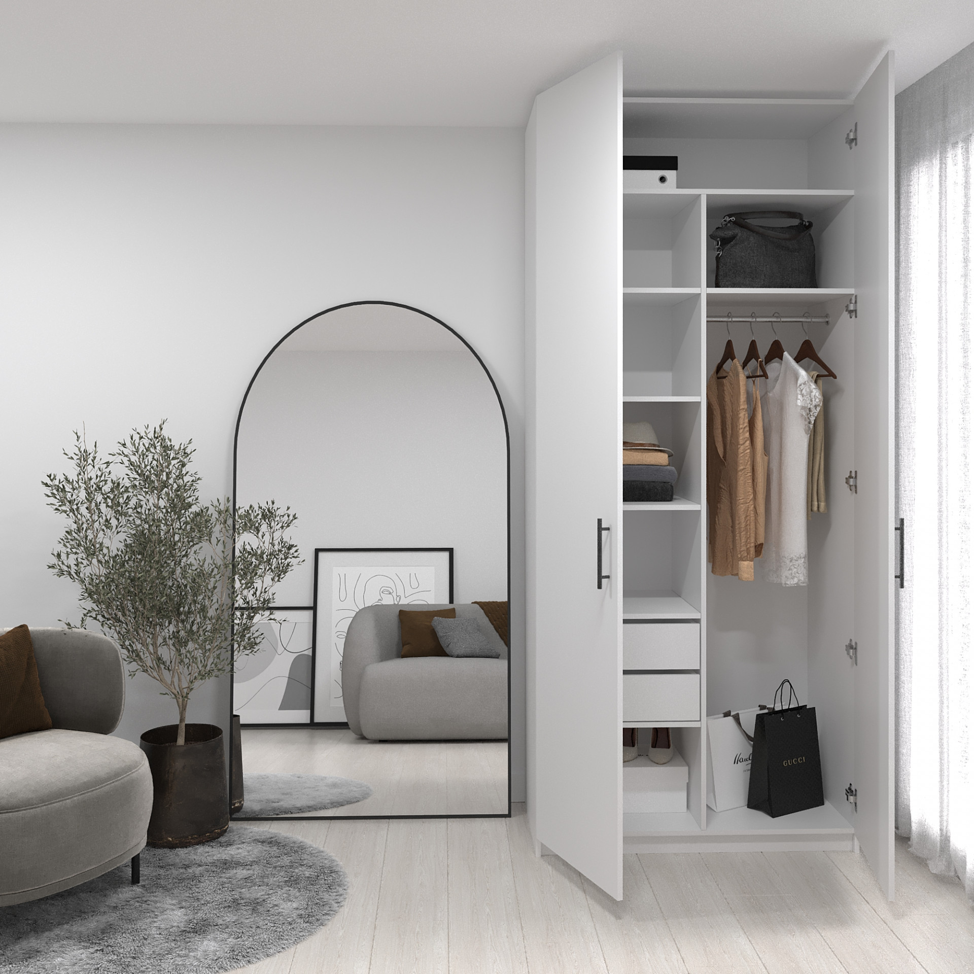 Шкаф 240х100х52 cм KOD- ШК-100 ящ 2,4