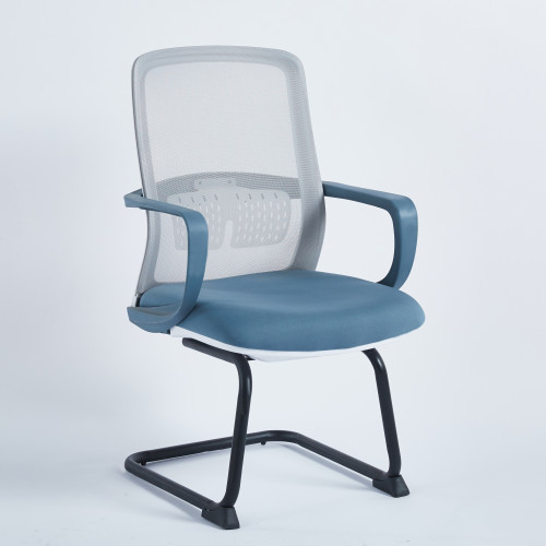 Кресло офисное  INI- FLASH II серо-синее/черный каркас