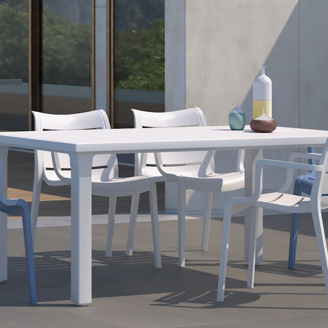 Стол пластиковый VLL- SCAB ERCOLE (белый, антрацит)