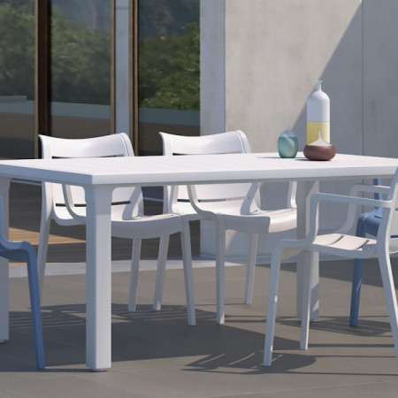 Стол пластиковый VLL- SCAB ERCOLE (белый, антрацит)