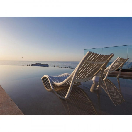 Шезлонг из полипропилена TERR- VONDOM Ibiza (тортора)