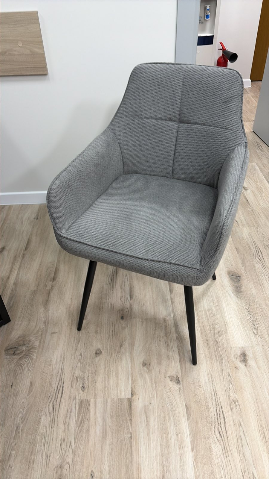 Стул INI-​ DAVID  черный каркас / серый