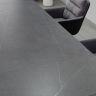 Стол раскладной INI- JULIAN CERAMIC 160(240)*90 серый мат/ черный  