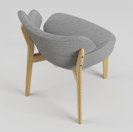 Стул обеденный LVK- Swan (Свон) массив дуба (натуральный)   