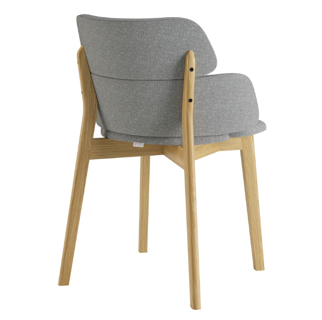 Стул обеденный LVK- Swan (Свон) массив дуба (натуральный)   