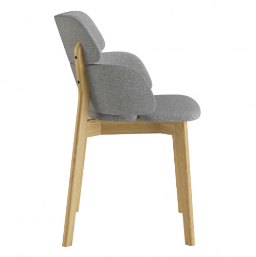 Стул обеденный LVK- Swan (Свон) массив дуба (натуральный)   