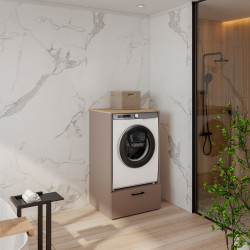 Шкаф для стиральной машины Helvetia ROSA 30CDNO64 (конго/промасленный дуб)