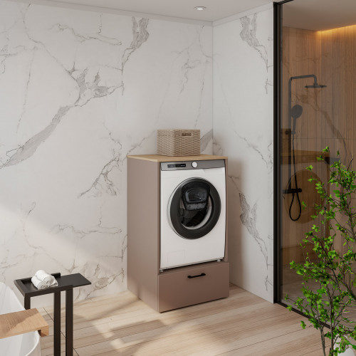 Шкаф для стиральной машины Helvetia ROSA 30CDNO64 (конго/промасленный дуб)