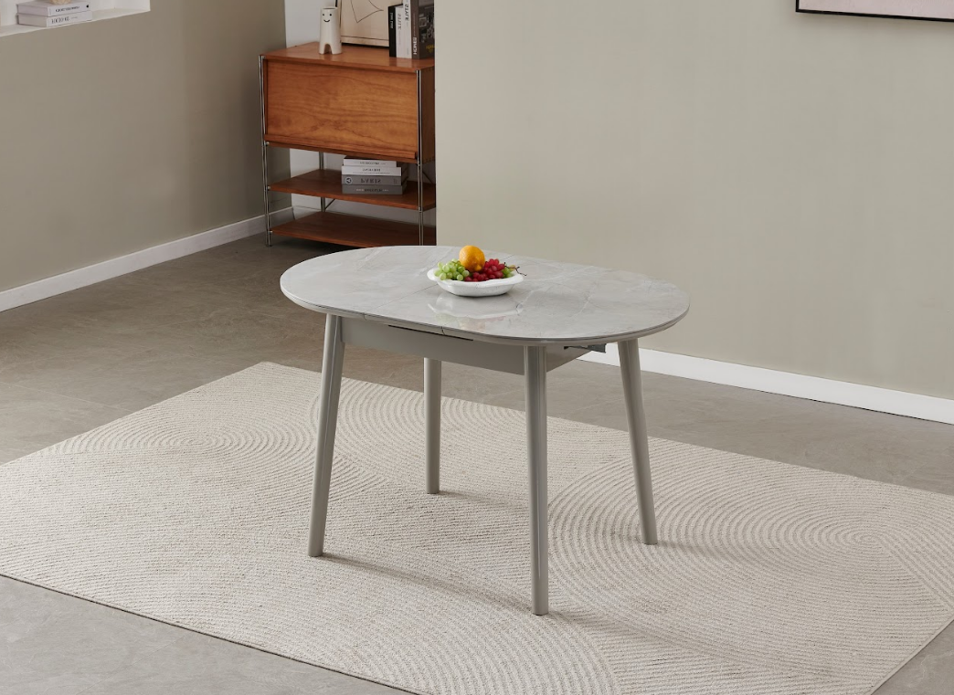 Стол раскладной VTR- ТМ-85-1 калакатта мрамор + серый  