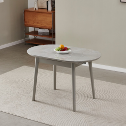 Стол раскладной VTR- ТМ-85-1 калакатта мрамор + серый  