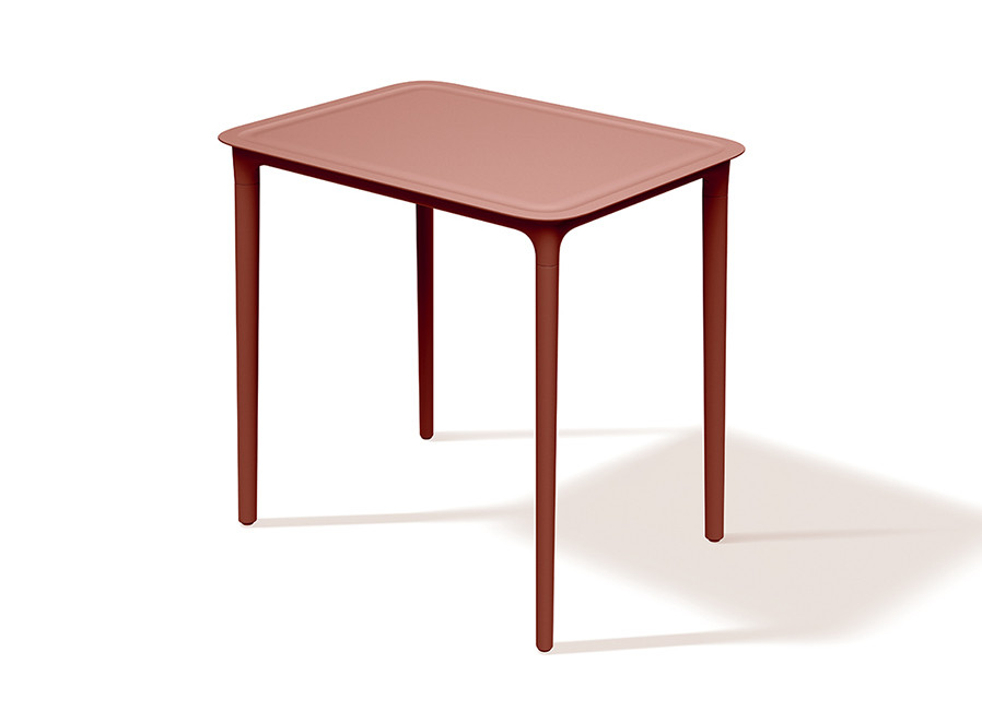 Стол прямоугольный уличный VLL- FERNE Remo (коричневый, белый, кирпичный)