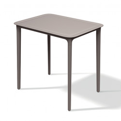 Стол прямоугольный уличный VLL- FERNE Remo (коричневый, белый, кирпичный)