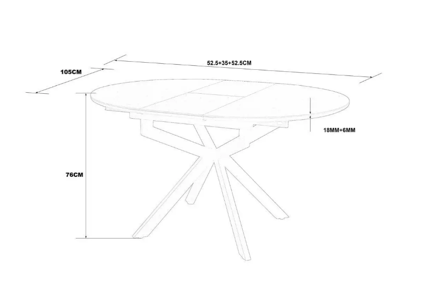 Стол раскладной INI- GENEWA CERAMIC 105(140)*105 бежевый/черный 