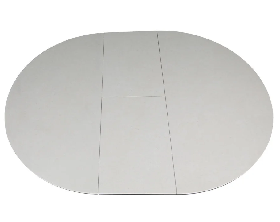 Стол раскладной INI- GENEWA CERAMIC 105(140)*105 бежевый/черный 