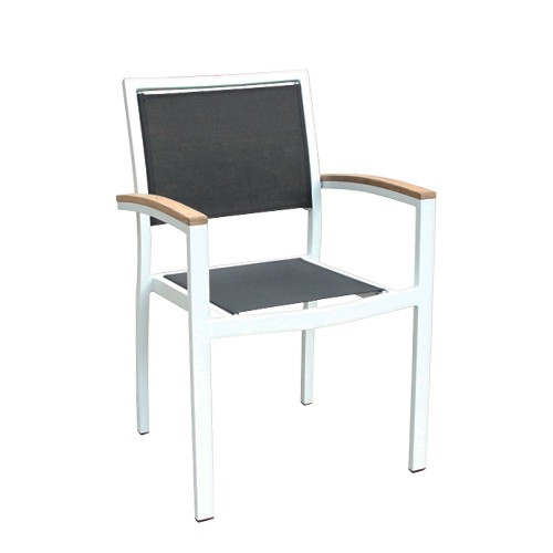 Стул обеденный INT- Cenon Silver/ Black textylene