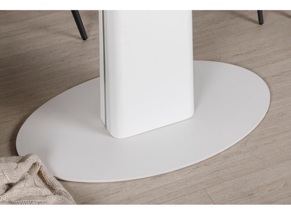 Стол обеденный модерн NL- BROOKS (белый, бежевый)    