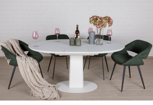 Стол обеденный модерн NL- BROOKS (белый, бежевый)    