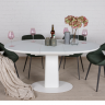 Стол обеденный модерн NL- BROOKS (белый, бежевый)    