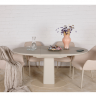Стол обеденный модерн NL- BROOKS (белый, бежевый)    