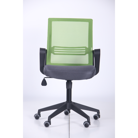 Кресло офисное AMF- Джун (сиденье Сетка серая/спинка Сетка салатовая)
