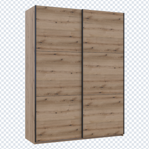 Шкаф - купе DRS- G-Caiser (180х60х240 см) 2 ДСП/3 части двери Дуб Эвок