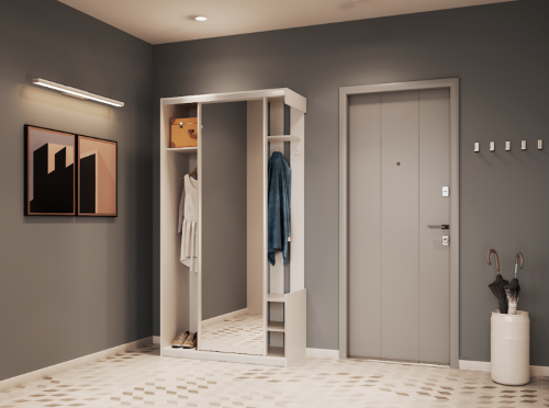 Прихожая DRS- City One Door 110х45х210 см Белый