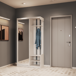 Прихожая DRS- City One Door 110х45х210 см Белый